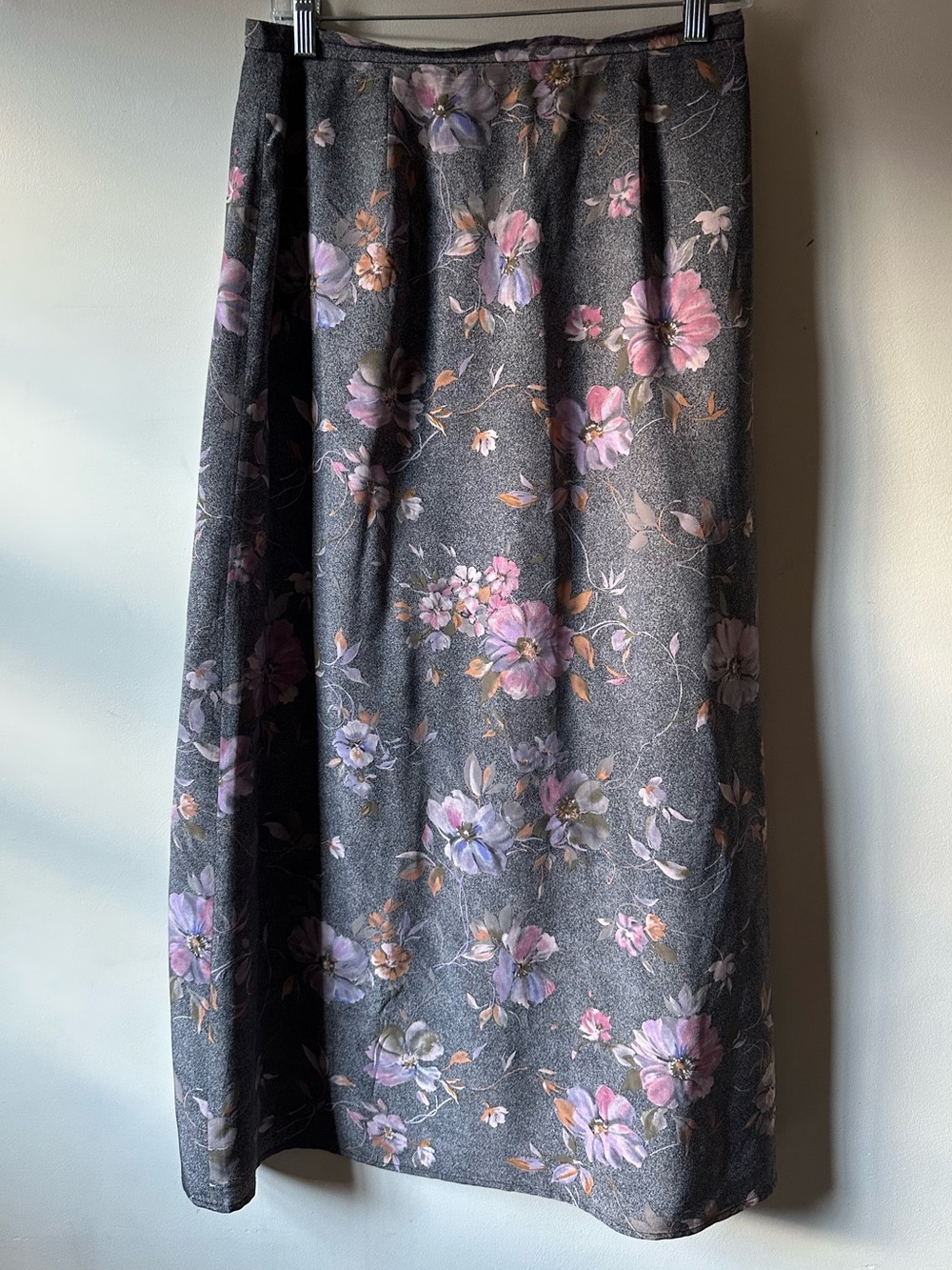 Vintage Casual Corner 100% Silk Floral Maxi Skirt